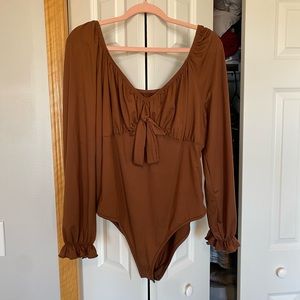 Brown Bodysuit